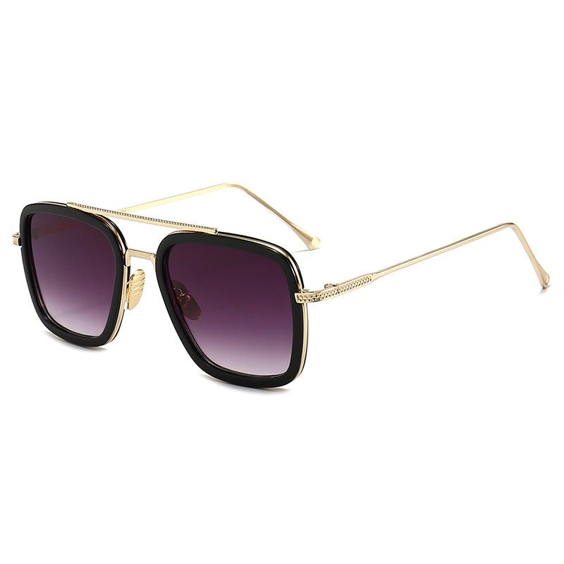 New Iron Man Sunglasses European and American Fashion Box Downey Same Sunglasses Mens Trendy Glasses Cross - border - Noctraoptics