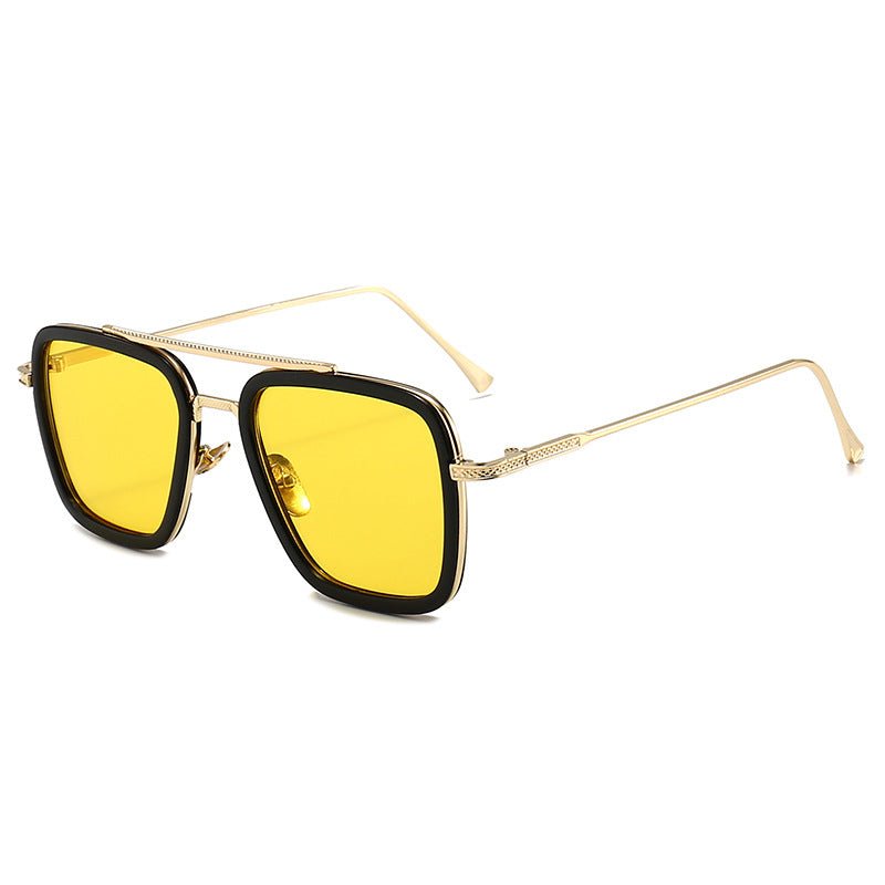 New Iron Man Sunglasses European and American Fashion Box Downey Same Sunglasses Mens Trendy Glasses Cross - border - Noctraoptics