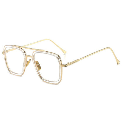 New Iron Man Sunglasses European and American Fashion Box Downey Same Sunglasses Mens Trendy Glasses Cross - border - Noctraoptics