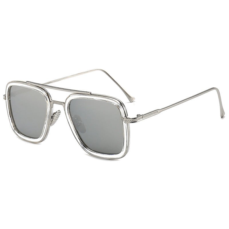 New Iron Man Sunglasses European and American Fashion Box Downey Same Sunglasses Mens Trendy Glasses Cross - border - Noctraoptics
