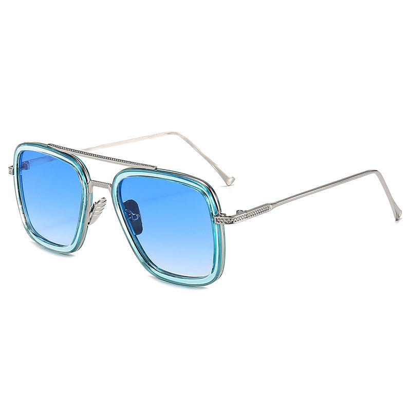 New Iron Man Sunglasses European and American Fashion Box Downey Same Sunglasses Mens Trendy Glasses Cross - border - Noctraoptics