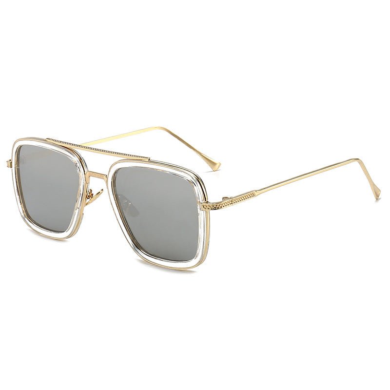 New Iron Man Sunglasses European and American Fashion Box Downey Same Sunglasses Mens Trendy Glasses Cross - border - Noctraoptics