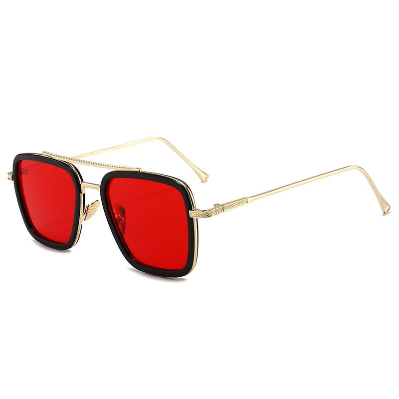 New Iron Man Sunglasses European and American Fashion Box Downey Same Sunglasses Mens Trendy Glasses Cross - border - Noctraoptics