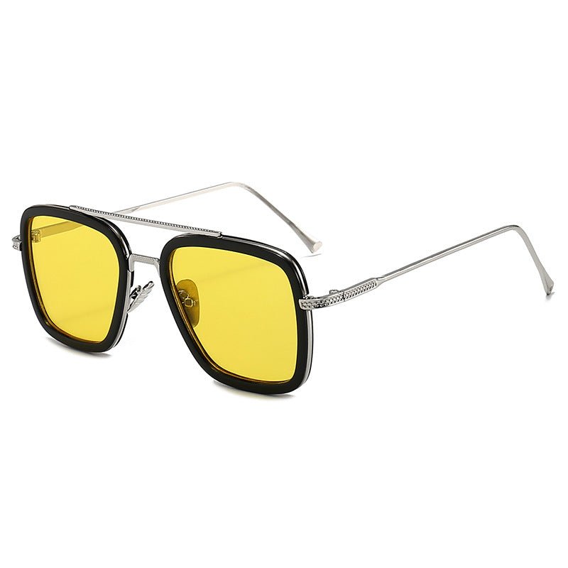 New Iron Man Sunglasses European and American Fashion Box Downey Same Sunglasses Mens Trendy Glasses Cross - border - Noctraoptics