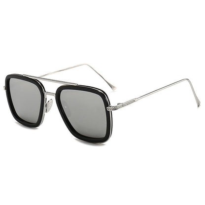 New Iron Man Sunglasses European and American Fashion Box Downey Same Sunglasses Mens Trendy Glasses Cross - border - Noctraoptics