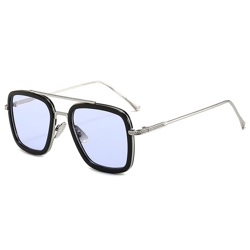 New Iron Man Sunglasses European and American Fashion Box Downey Same Sunglasses Mens Trendy Glasses Cross - border - Noctraoptics