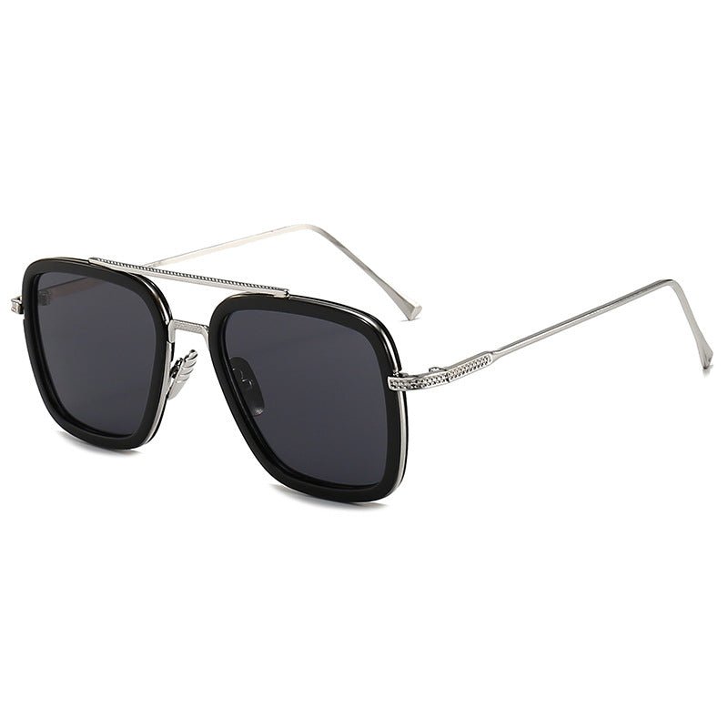 New Iron Man Sunglasses European and American Fashion Box Downey Same Sunglasses Mens Trendy Glasses Cross - border - Noctraoptics