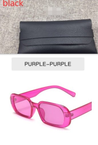 Retro Small Frame Sunglasses Female Candy Color Colorful Fashion Sunglasses - Noctraoptics